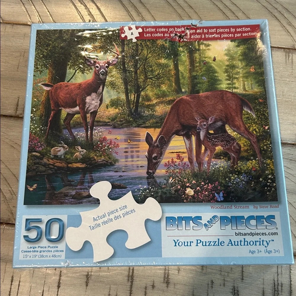 New Childs Jigsaw Puzzle Deer By A Stream Bits And Pieces Studio Coded Pieces